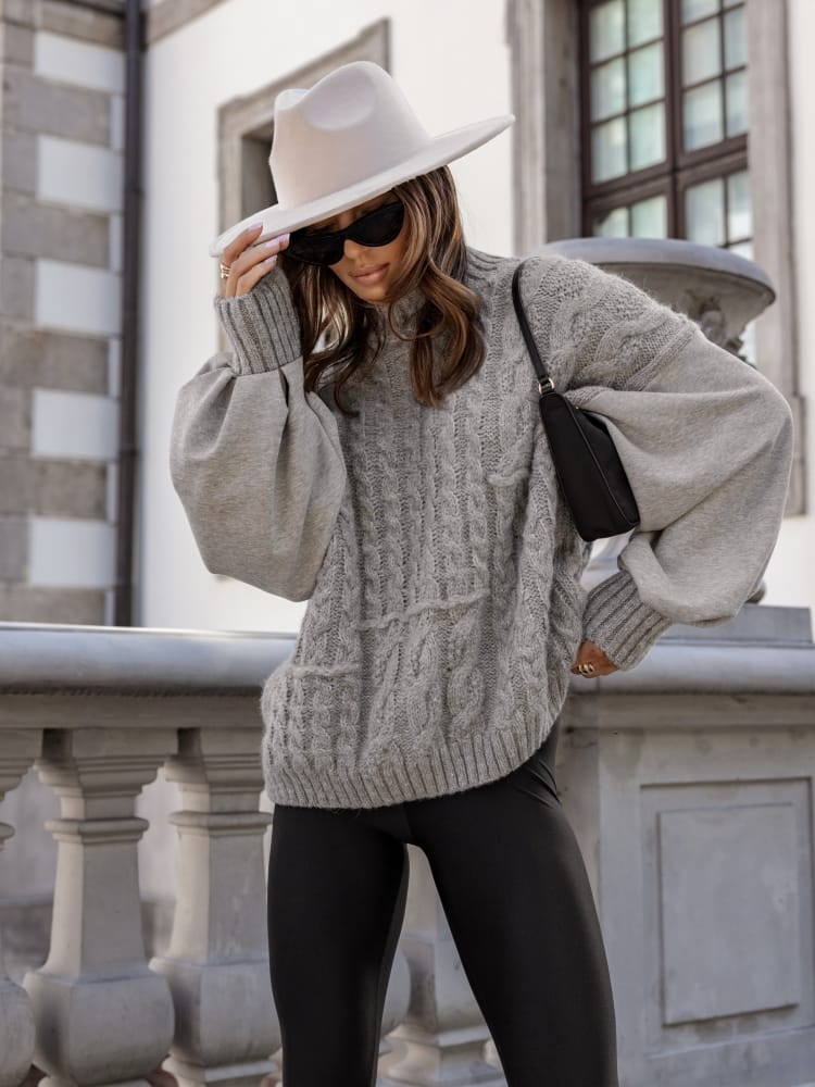 GREY OVERSIZED SWEATER