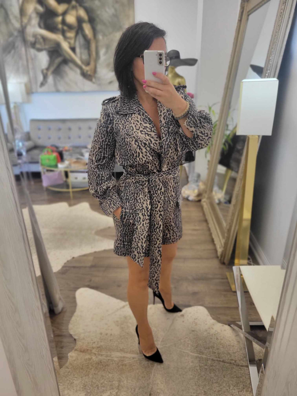 CLEARANCE - CHEETAH FALL ROMPER