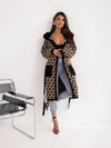 CARAMEL TWEED JACKET WITH SEQUIN