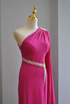 FUCHSIA PINK LONG EVENING GOWN