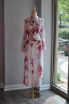 CLEARANCE - PINK MULTI SUMMER STE OF MAXI SKIRT AND A BLOUSE