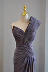 DUSTY LAVENDER LONG EVENING GOWN