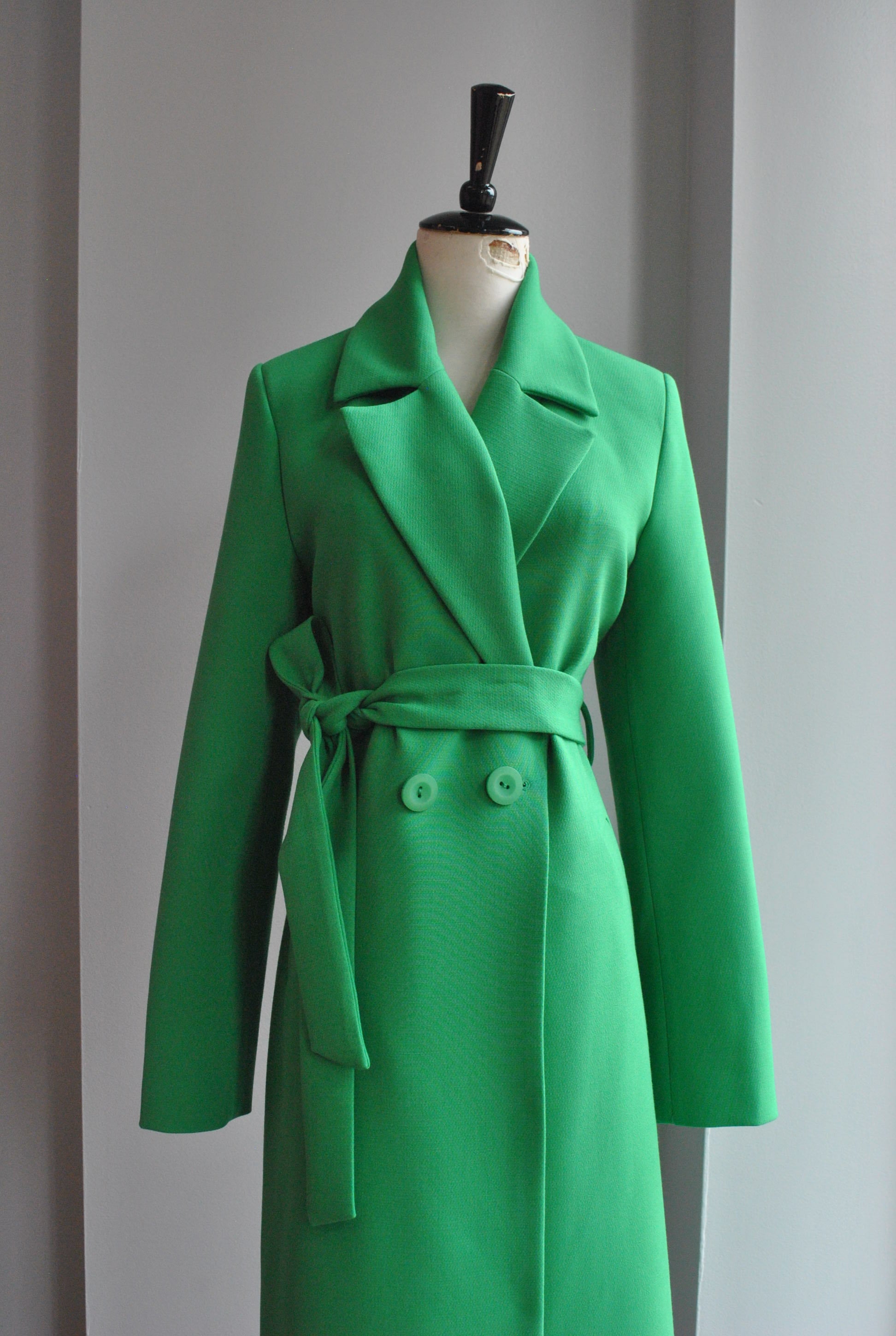 EMERALD GREEN SPRING COAT