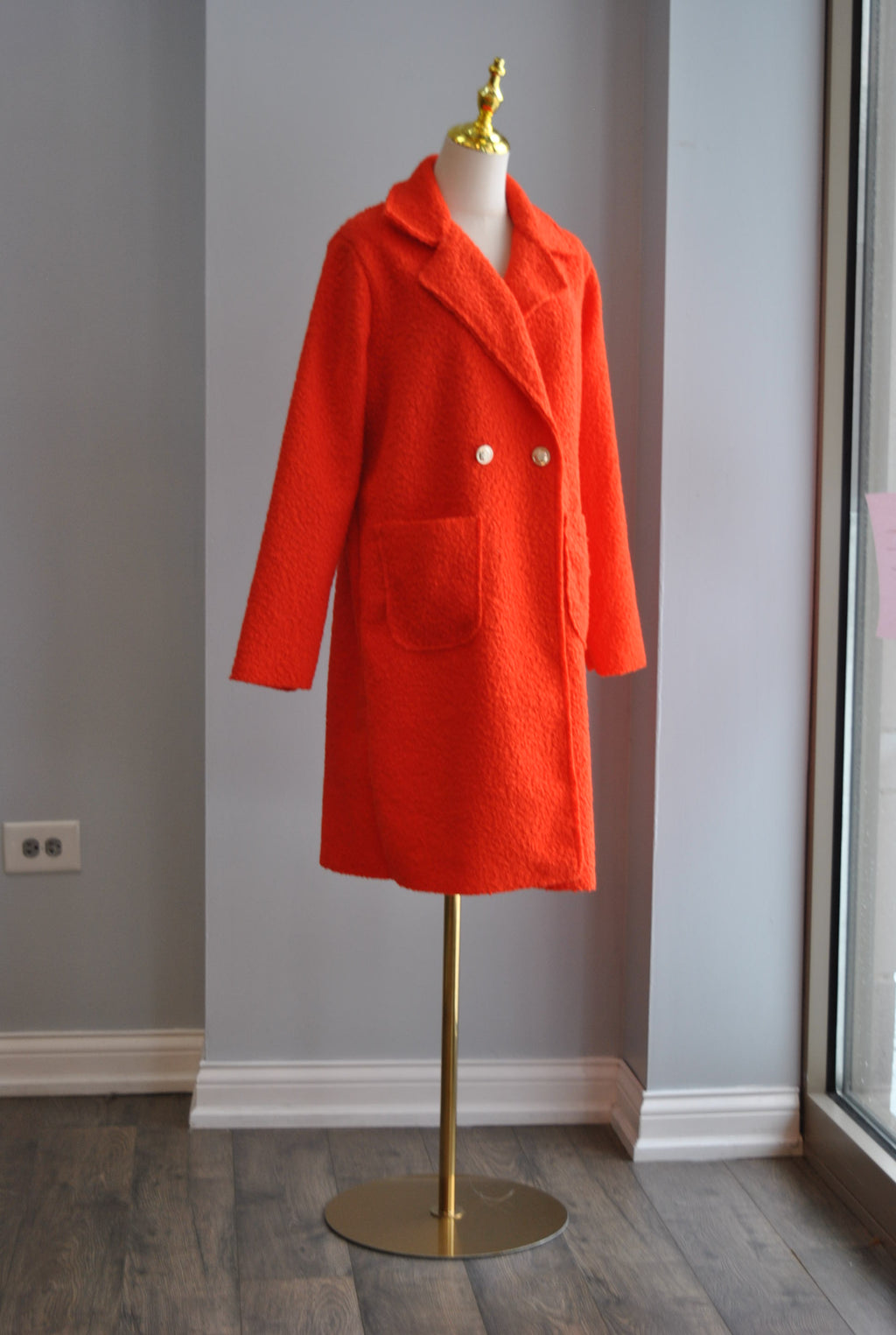 ORANGE SPRING COAT