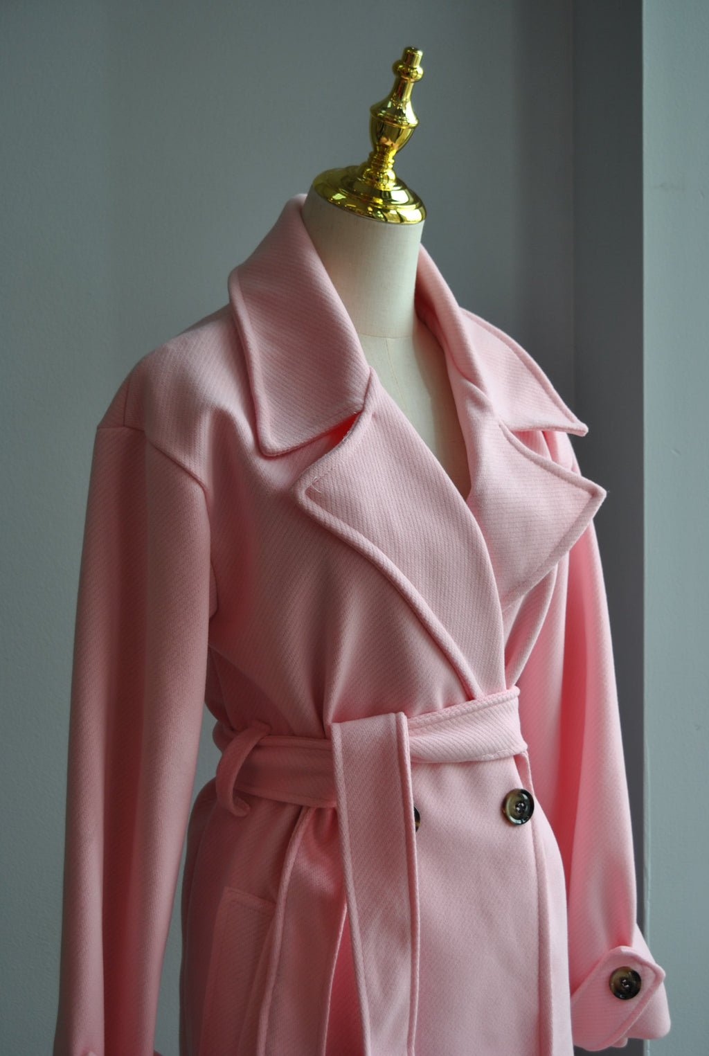 BLUSH PINK SPRING COAT