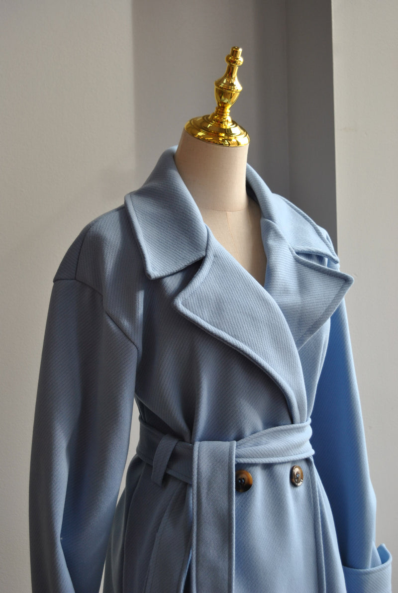 LIGHT BLUE SPRING COAT