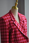 RED AND PINK TWEED CROPPED BLAZER