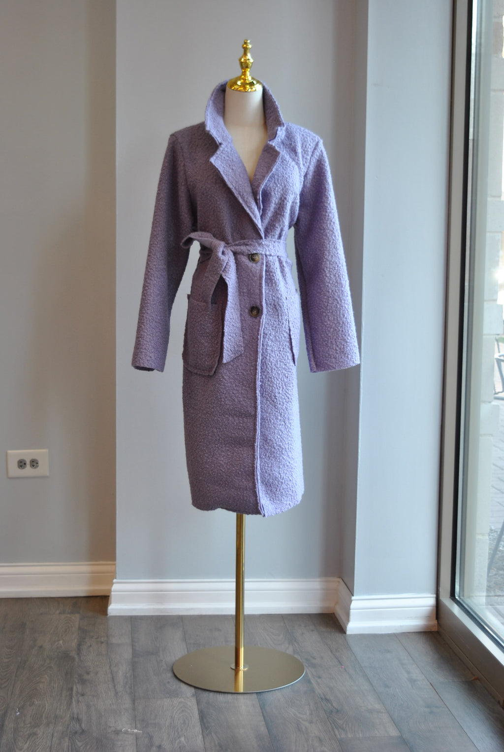 DUSTY LAVENDER SPRING COAT