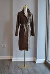 CHOCOLATE BROWN SPRING COAT