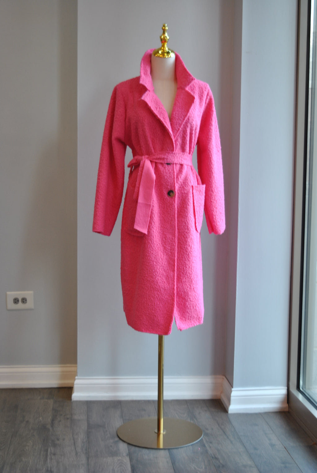 CANDY PINK SPRING COAT