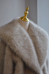 CLEARANCE - LIGHT BEIGE FAUX FUR OVERSIZED JACKET