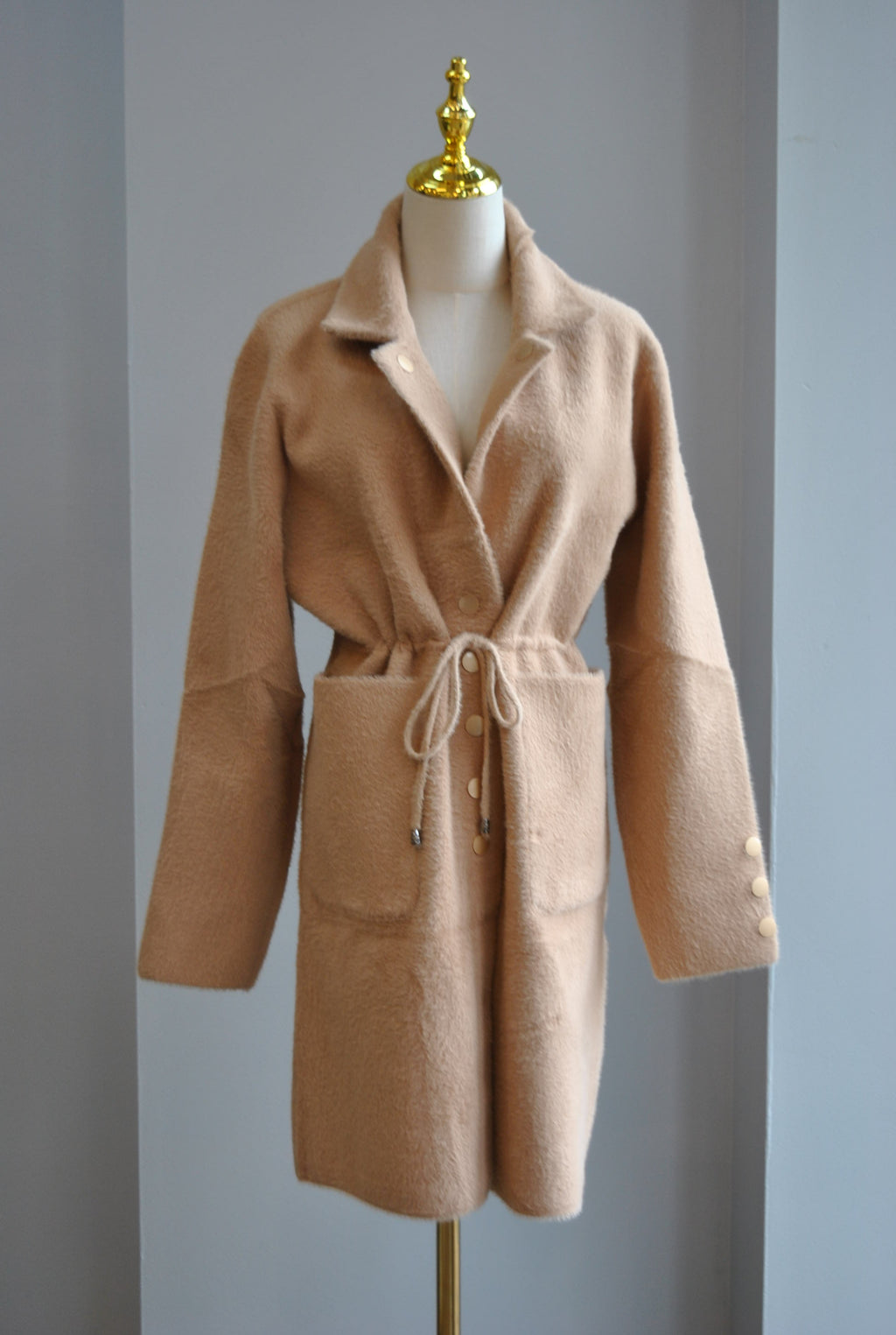 CARAMEL ALPAKA COAT