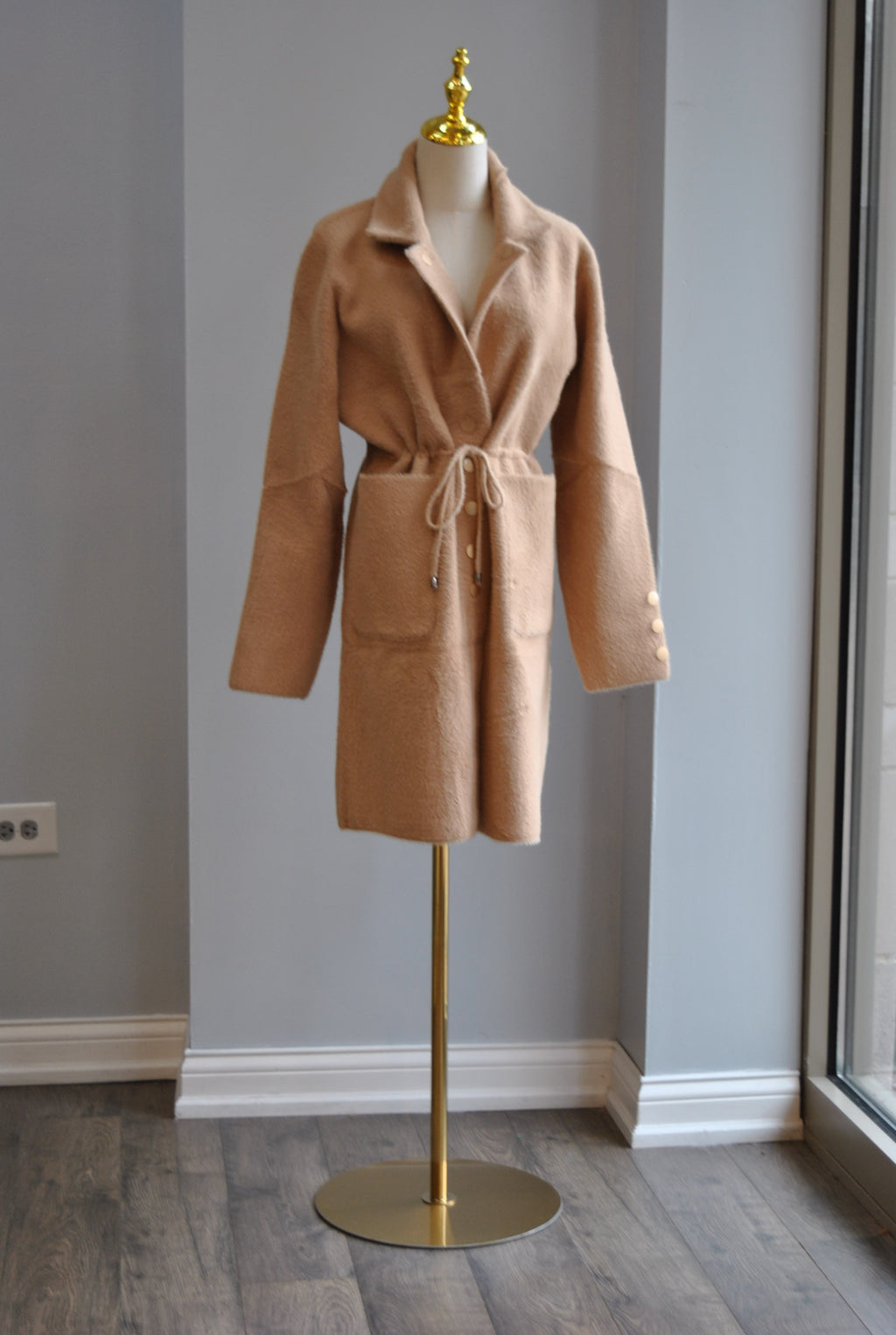 CARAMEL ALPAKA COAT