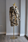 ANIMAL RPINT FAUX FUR COAT