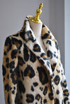 ANIMAL RPINT FAUX FUR COAT