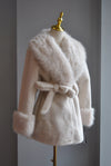 VANILLA FAUX FUR COAT