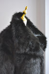 BLACK FAUX FUR JACKET