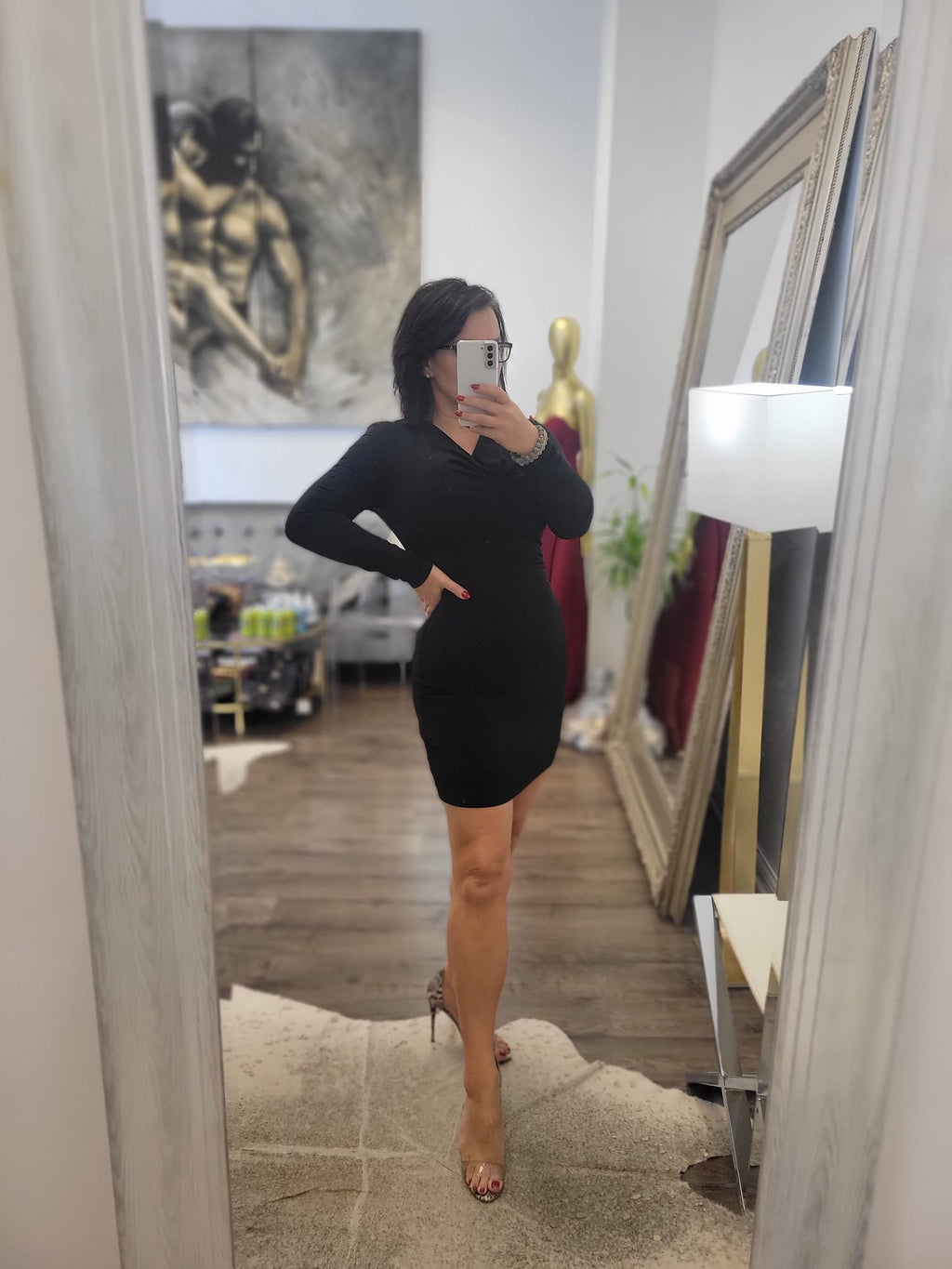 SIMPLE BLACK MINI DRESS