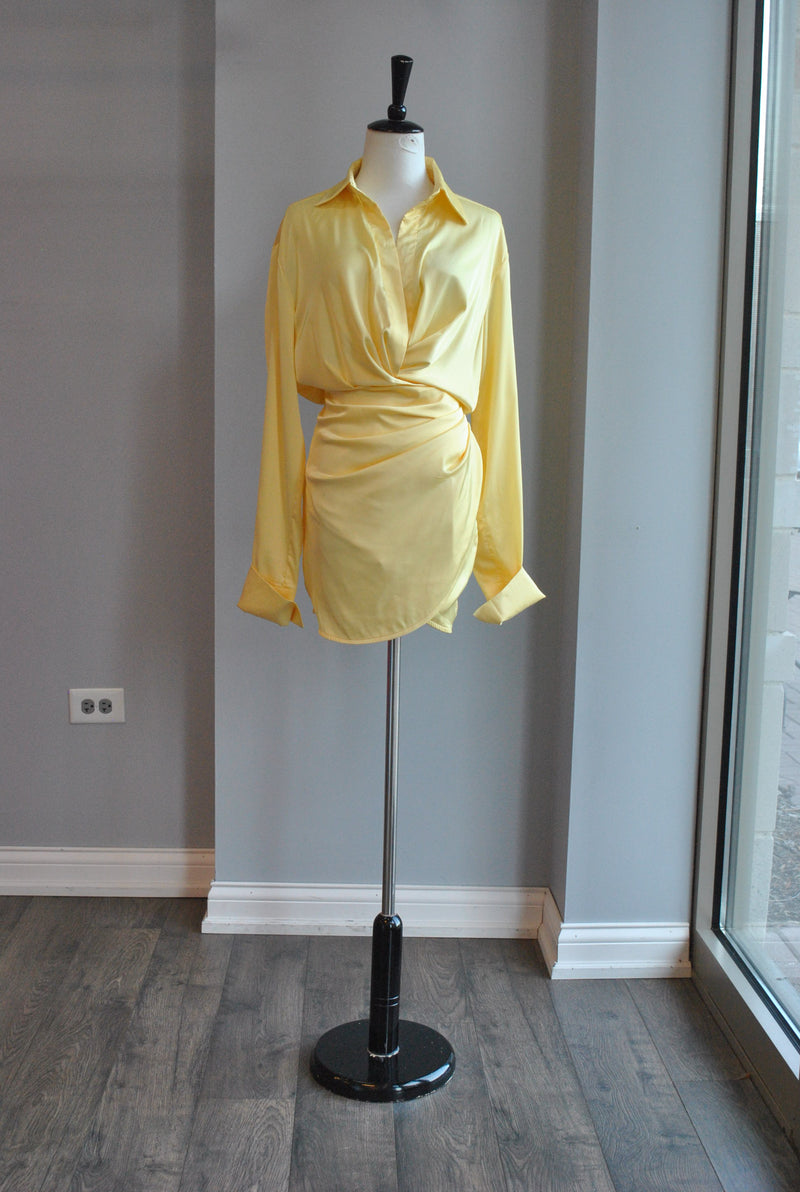 LIMONCELLO SILKY MINI SUMMER DRESS