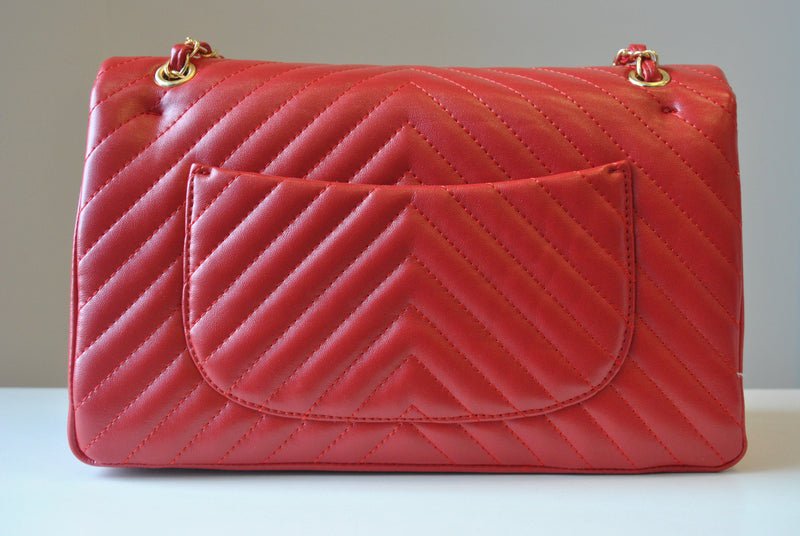 Le Miel Jelly Strawberry Red Gold Chain Purse/Shoulder Bag