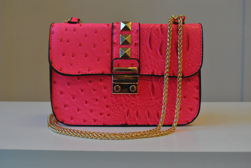 Stay A While Hot Pink Crossbody Purse – Shop the Mint