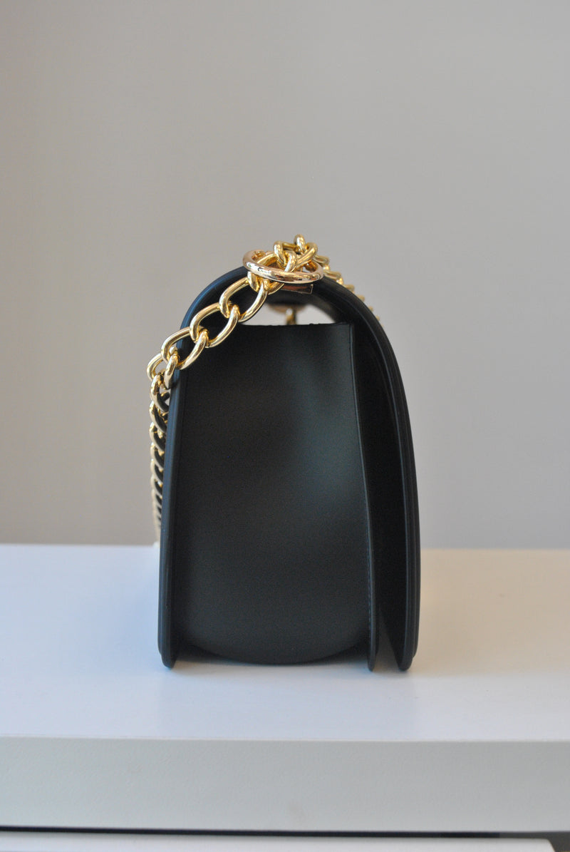 Black Cute Cloud Genuine Leather Magnetic Closure Shoulder Bags Purse |  Baginning