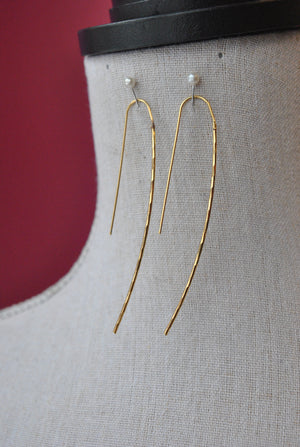 WIRE SIMPLE EARRINGS - GOLD