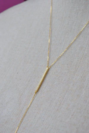 GOLD DELICATE DROP NECKLACE